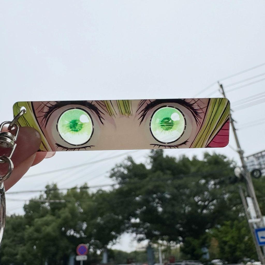 Colgante Llavero Anime Demon Slayer Kimetsu No Yaiba Kamado Tanjirou Doble Cara HD Colgante de Bolsa Regalo Para Fans Accesorios Cosplay Regalo de Joyería