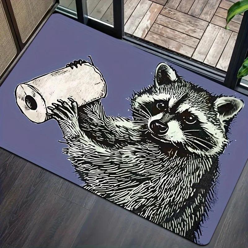1PC Cute mat fox pattern Door Mats Kitchen Rugs Non-Slip Pop design Bathroom Rugs Bath Mat Carpet for Home Sink Laundry Decor
