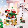 Calendario dell'Avvento Set di Blocchi da Costruzione di Natale Giocattoli di Natale include Babbo Natale Treno Casa Blocchi Regalo per Bambino Ragazzo Ragazza