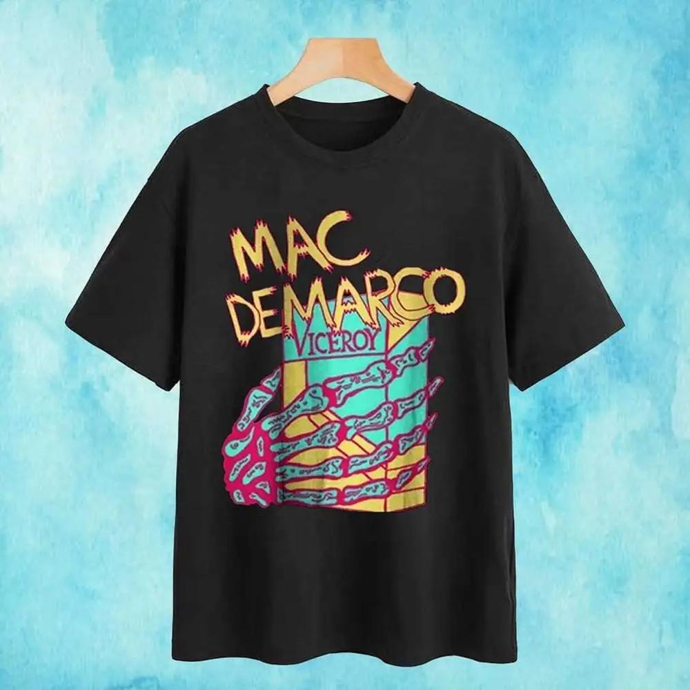 Vintage Mac DeMarco Bawełniana Czarna Koszulka z Krótkim Rękawem Pełny Rozmiar Unisex Koszulka Unisex CM240