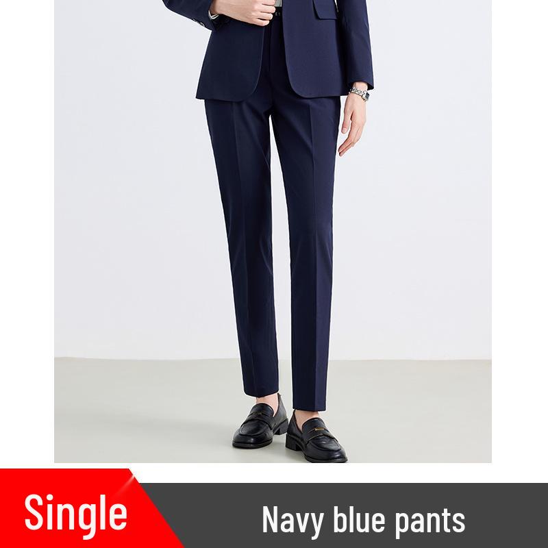 

Navy Blue Women s Suit Set - Autumn/Spring Light Mature Professional Workwear M