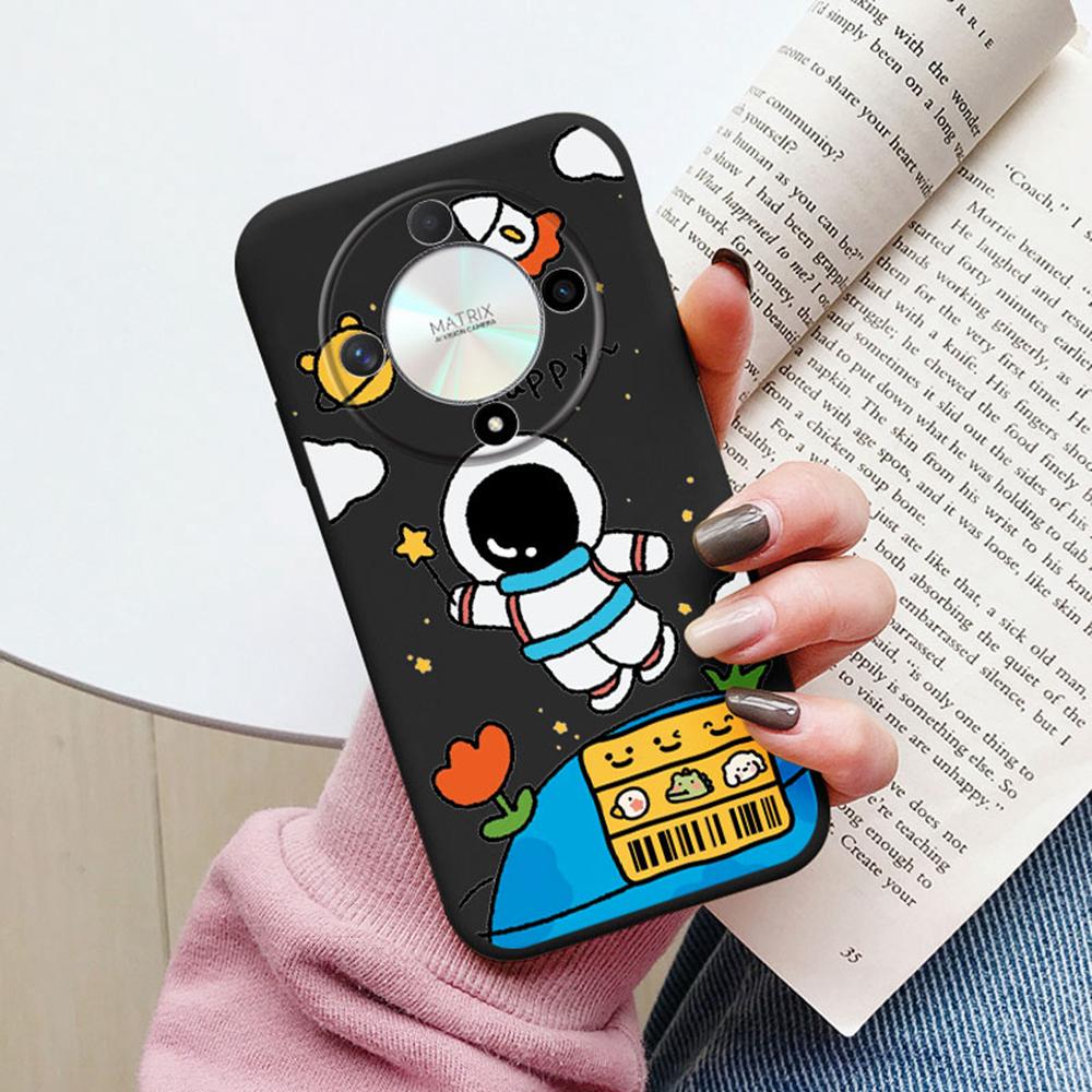 

Space Astronaut Star Pattern Phone Case For Honor X9c X9b X9a X7a X8a X7c X8b X6b Camera Protection Shockproof Silicone Cover Honor X8 4G