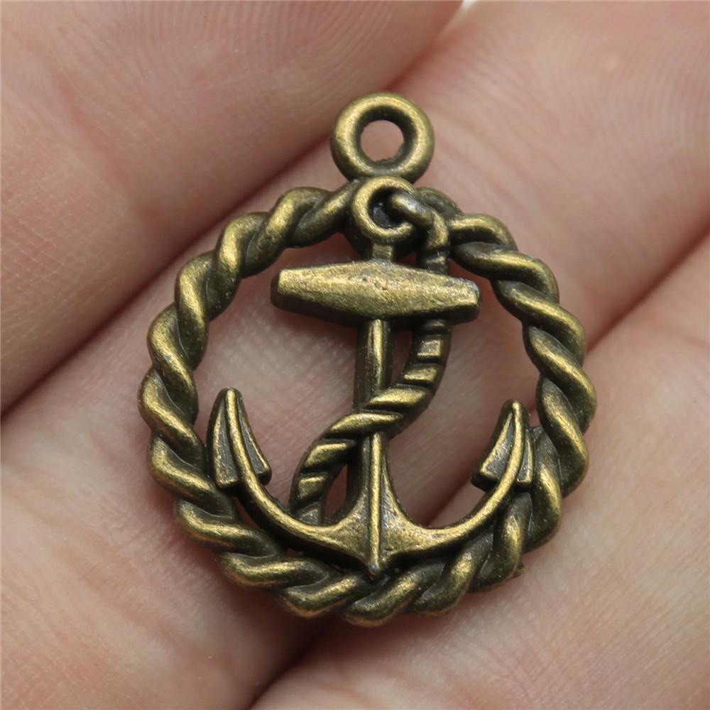 4 Pieces Mix Ship Anchor  Decor Charms For Jewelry Making Boat Anchor Diy Craft Supplies Men Jewelry Decorative Jewelry Gift