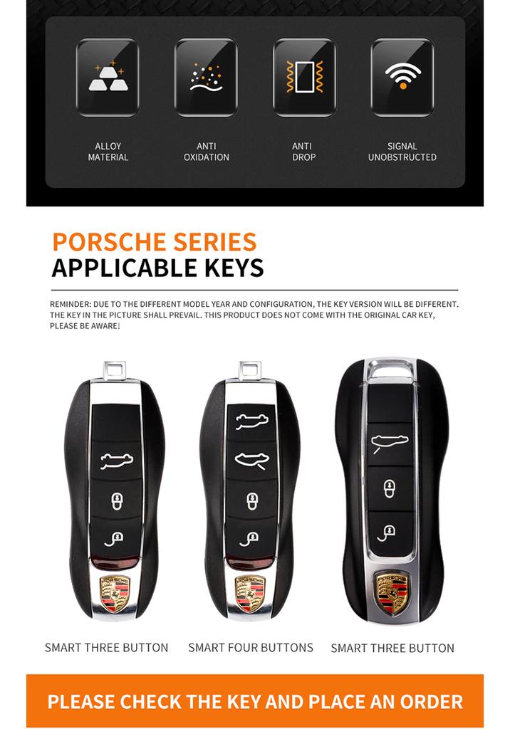 Porsche Panamera Spyder Carrera Macan Boxster Cayman Cayenne 911 718 981 991 Aksesuarları için Araba Yarışı Tarzı Tasarım Anahtarlık