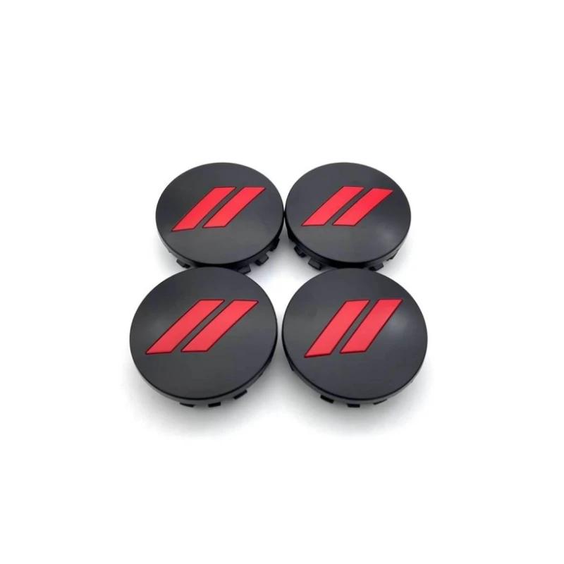 4 Stück x 63mm Auto Logo Radnabendeckel Felgenabdeckung Emblem Aufkleber für Dodge Charger Challenger Hell Cat SRT für Chrysler 300C
