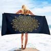 Indisches Mandala Mikrofaser Strandtuch Übergröße, Extra Groß Schnell Trocknend Boho Handtuch Sandfrei Proof Pool Handtuch Liegebezug