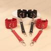 Leather Erotic Handcuffs Ankle Adjustable Restraint Sex Cuff BDSM Bondage Slave Sex Toys For Couple Adult Games New Exotic