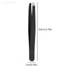 1Pcs Precision Stainless Steel Slant Tip Tweezers for Eyebrow & Facial Hair Removal Blackhead Removal Pointed Angle Tip