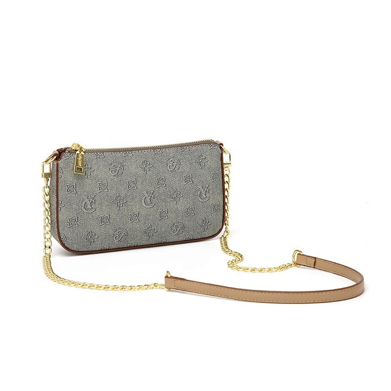 New Popular Niche Versatile Light Luxury Small Chain Oblique Span Bag Shoulder Bag Small Square Bag Commuter