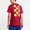 Nike Tricou din bumbac cu decolteu rotund cu imprimeu cu litere elementare FC Barcelona Bărbați Topuri Roșu Nobil AQ7515-620