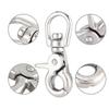 5Pcs   Stainless Steel Trigger   Snap Hook Clasp Houseboat Accessories