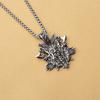 Nordic Mythology New Viking Face with Double Axe Protector Retro Pendant Necklace Trendy Accessories