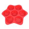 Hamburger Bun Mold 7 Cavity Silicone Non Stick Dishwasher Safe Household Hamburger Bread Form Baking Pan for Egg   Cornbread Layer Cake