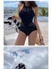 2023 Women's Tummy Control Slimming Backless Push-Up One-Piece Swimsuit