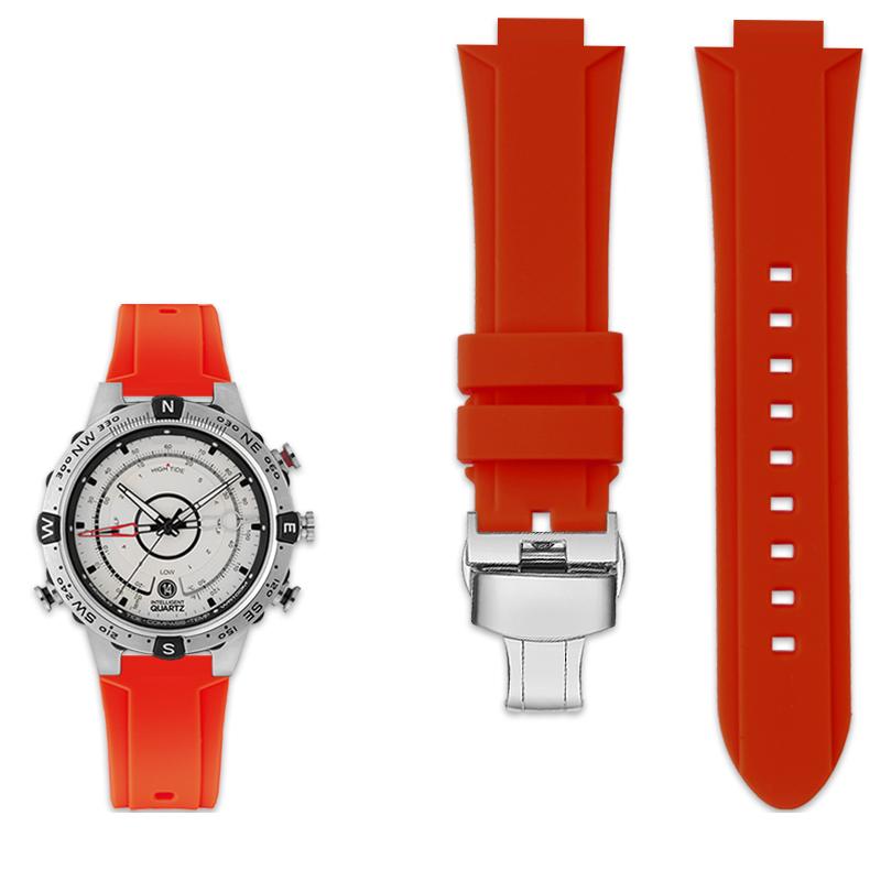 Klasický gumový pásek na hodinky s velkým množstvím pro timex HODINKY T2N720 T2N721 Řada TW2T76300 Vodotěsný silikonový sportovní řemínek 24*16mm
