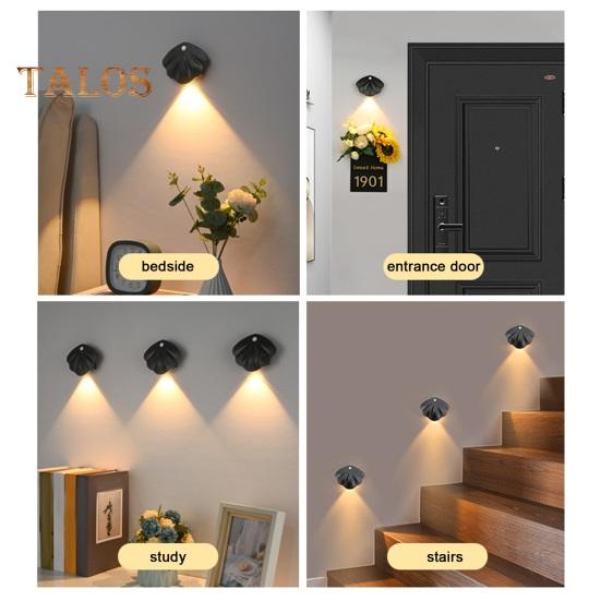 Motion Sensor Night Light Dimmable 3 Light Modes Auto On/Off Rechargeable Simple Installation Wireless Magnetic Wall Light