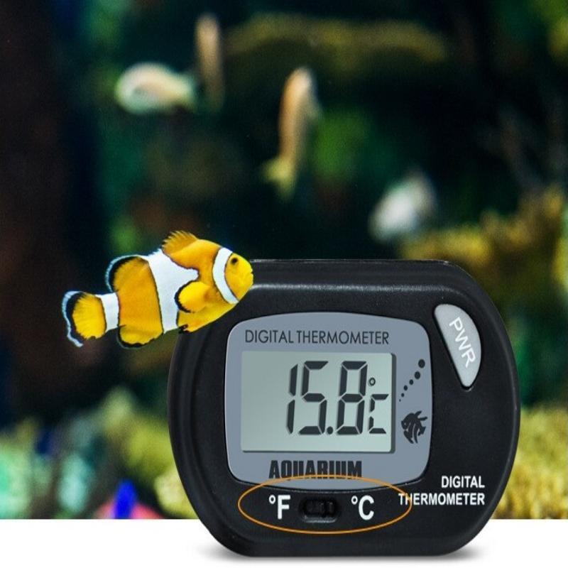 Digital Aquarium Thermometer For Fish Tanks St-3 With Suction Cup And Probe Accurate Temperature Measurement