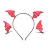 Gothic Hair Clip Hoop Set Costume Hair Hoops Cute Devil Ears Hairband  Haunted House Party