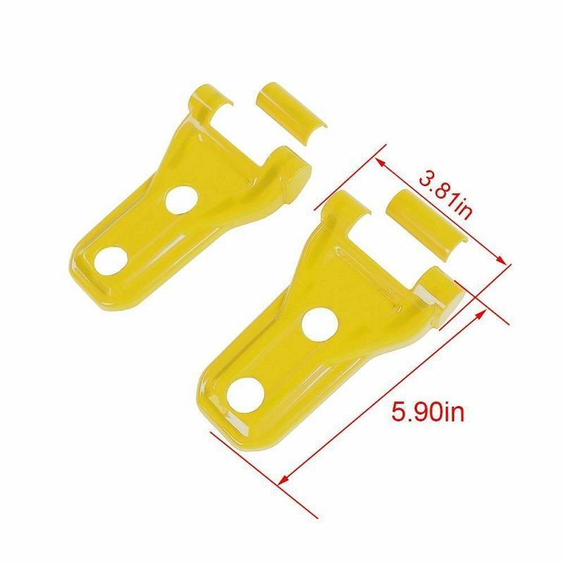 2PCS Car Hood Engine Hinge Cover Trim Black ABS For Jeep Wrangler JL 2018 2019 2020 2024 2024 2024 Car Accessories