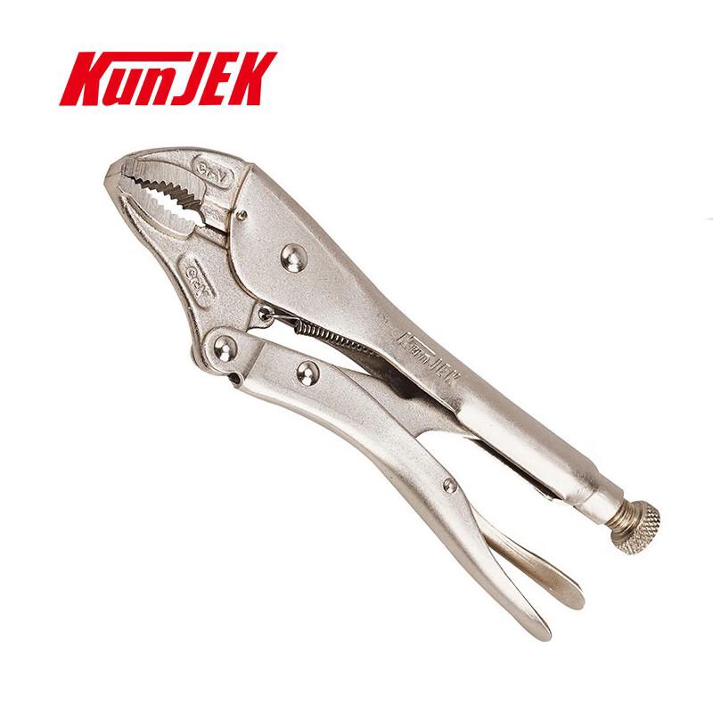 KUNJEK 10-inch Round Jaw Locking Pliers with Cutter 10 inch