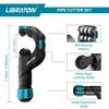 LIBRATON Pipe Cutter, Cutting Capacity 5-50mm, Erector Pipe Cutter with HSS Deburring Bar, Compatible with Copper Pipe, Aluminum Pipe, Thin-Walled Sta