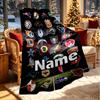 Custom Name Personalized NFL Print Blanket, Home Decor, Bedroom, Sofa, Camping, Couch, Gifts for Birthday Christmas