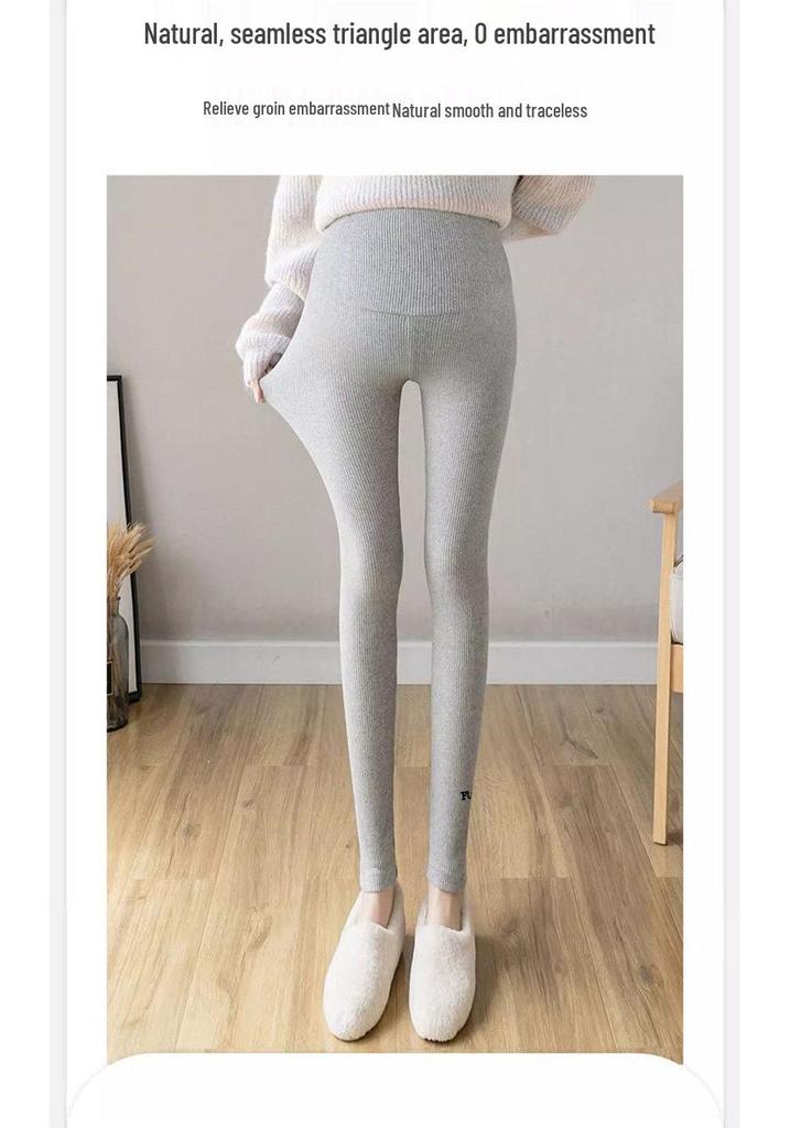 Spring 2026 Plus Size Petite Maternity Pants - Casual, Non-Constricting Base Layer