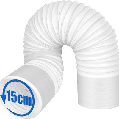 Odsávací hadice 150mm, 2m Bílá PVC hadice pro klimatizaci / Odsávací hadice / Odsávací digestoř