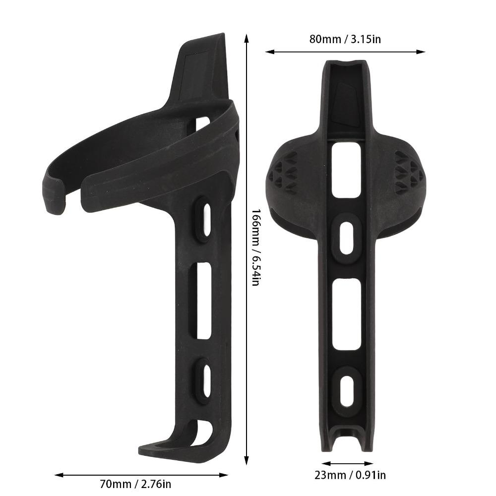 Black Bike Water Bottle Holder Lightweight Bike Cup Holder Rack Cycling Hydration Storage
