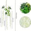 12pcs Long Branches Simulated Wisteria Hanging Trailing Flower String Silk Flower  Garland Display
