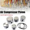 1 pièce Piston de Compresseur d'Air et 3 pièces Jeux de Segments de Piston Ensemble Segment d'Huile Accessoires de Pompe à Air Pièces Pneumatiques Métalliques 42/47/48/51mm