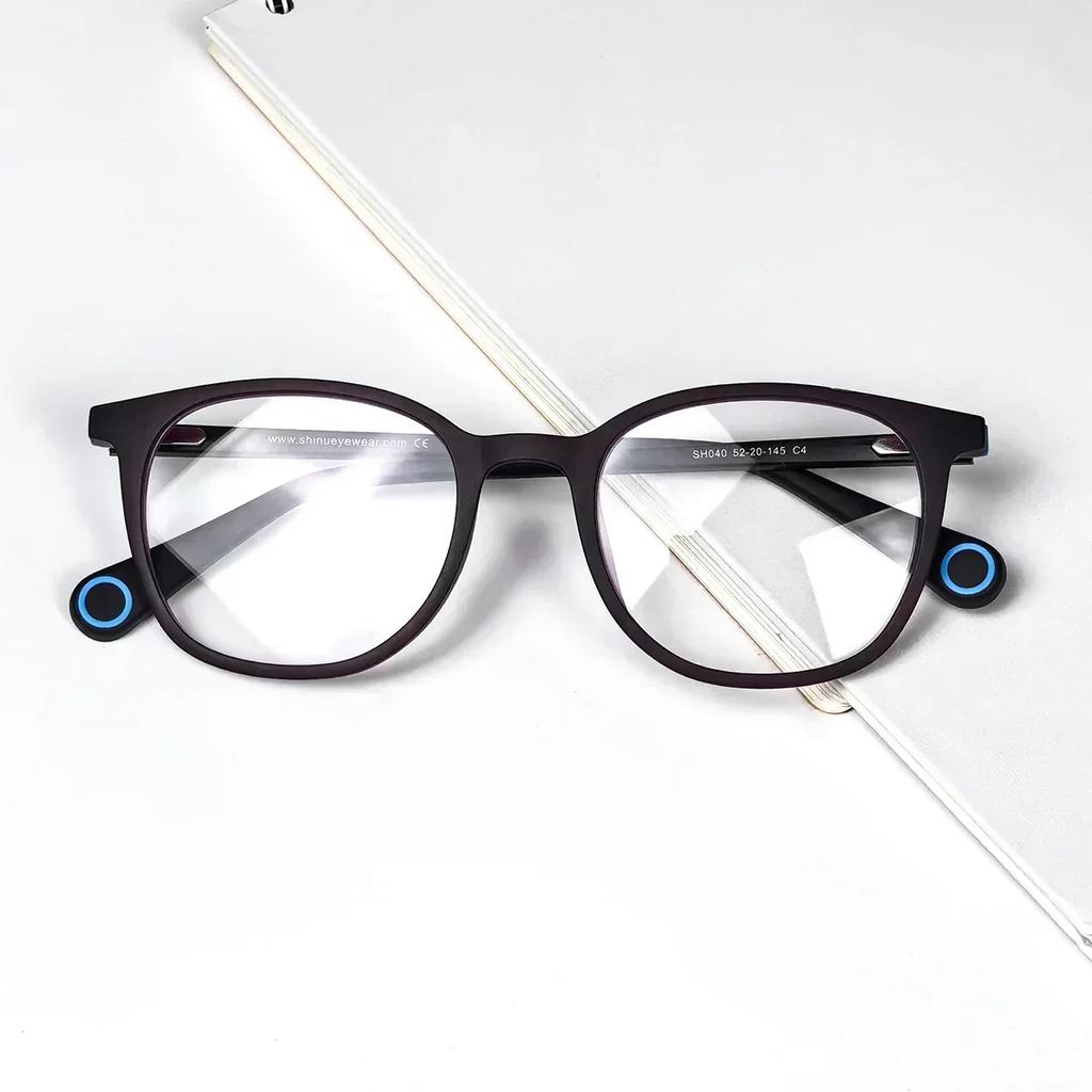 SHINU Myopia Glasses for Women TR90 Frame Blue Light Blocking Resin Lenses Far Sighted Grade Eyewear