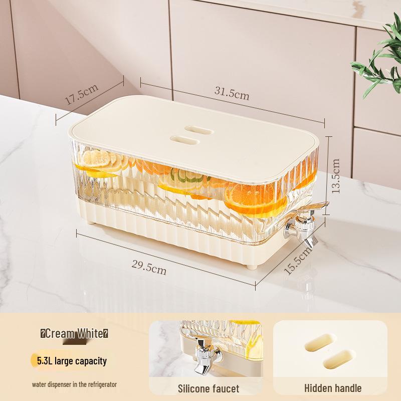 

High-Capacity Cold Brew and Juice Dispenser with Faucet for Refrigeration