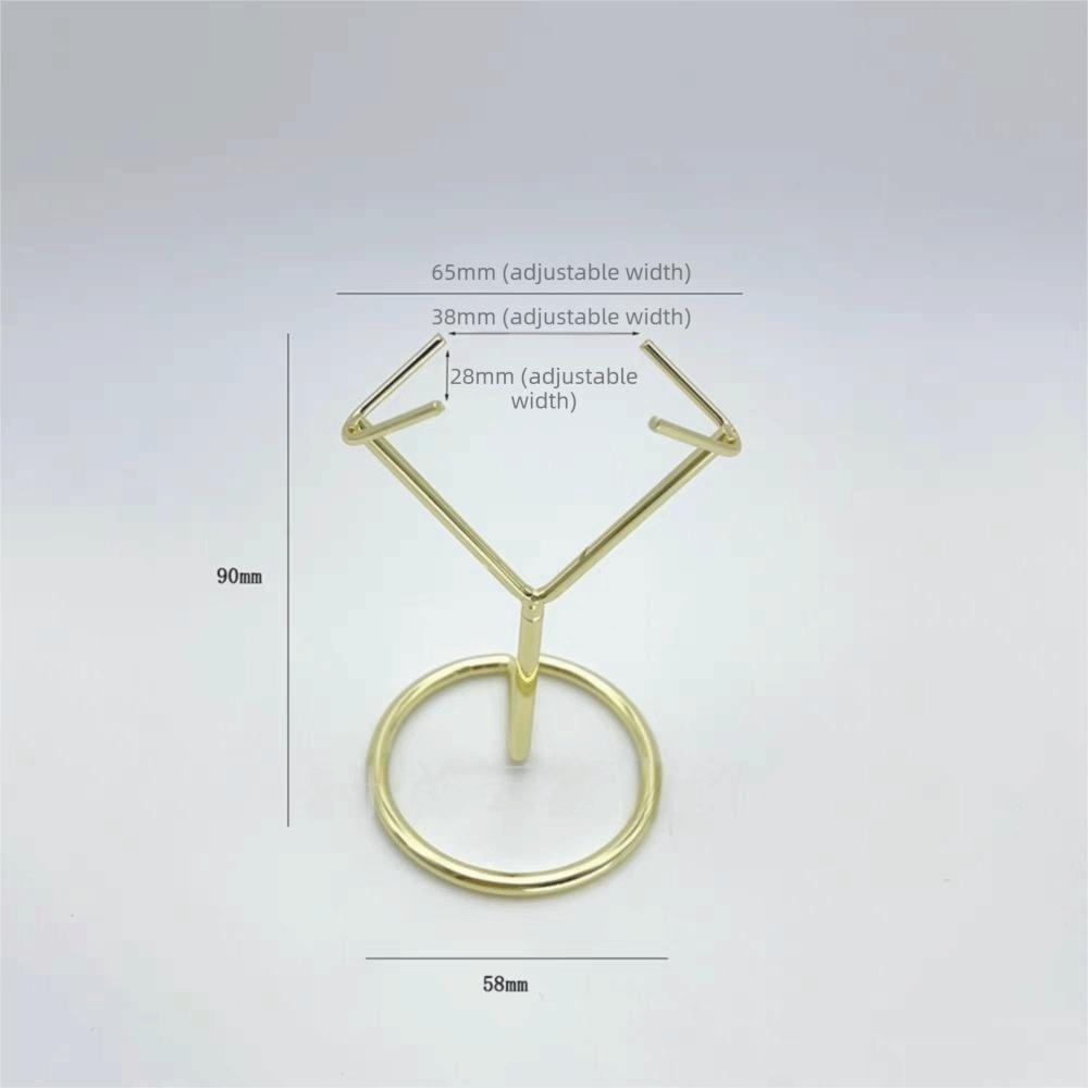 Metal Agate Display Shelf Multipurpose Crystal Holder Crystal Display Stand Photography Props золотой