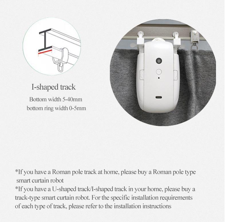 Bluetooth Smart Curtain Motor with Tuya Integration - No Wiring Needed.