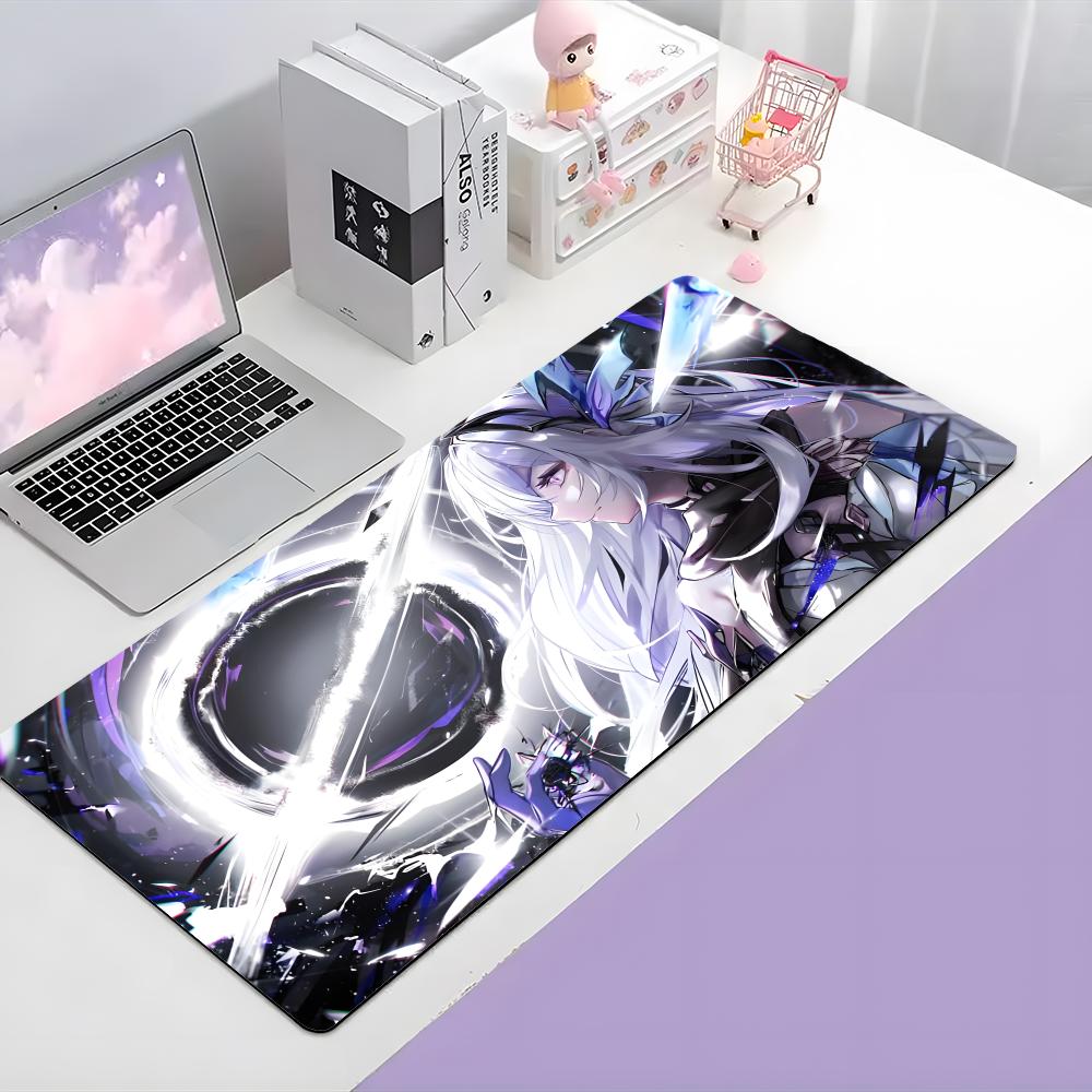 Game Character Genshin Impact Skirk Mouse Pad Large Gaming Mousepad With Thick Stitched Edge NonSlip Desk Mat