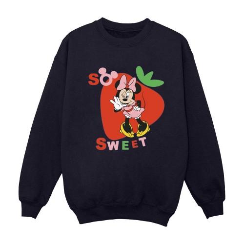 Disney Womens/Ladies Minnie Mouse So Sweet Strawberry Sweatshirt