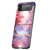 Pink Spring Cherry Blossoms Hard PC Phone Case For Samsung Galaxy Z Flip 5 4 3 Black Cover For Galaxy Z Flip 6 Shockproof Capas