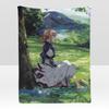 Anime VViolet EEvergarden Throw Soft Flannel Blanket for Bed Bedroom Sofa Picnic Throw Skinfriendly Breathable Gift Cover