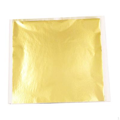 100 Pieces Gold Foil Sheets for DIY Projects And Home Decoration