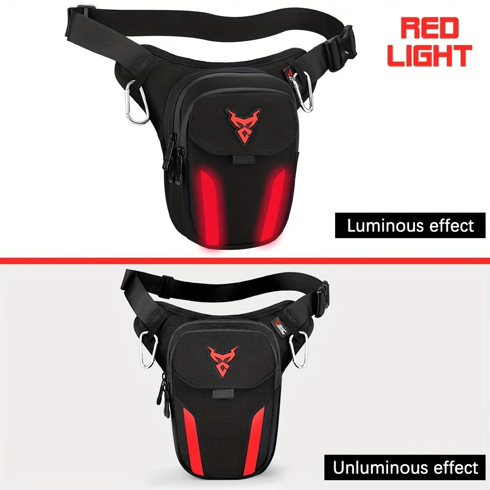 

Motorcycle Leg Bag, Polyester Riding Waist Pack, Expandable Shoulder Drop-Bag for Street Motor, Large Capacity Cycling Travel Bag