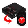 VCZRW1 2pcs Led Car Door Courtesy HD Light Projector Welcome Lamp Car Accessories For Tesla Model 3 2021 S X Y Style Roadster Invader