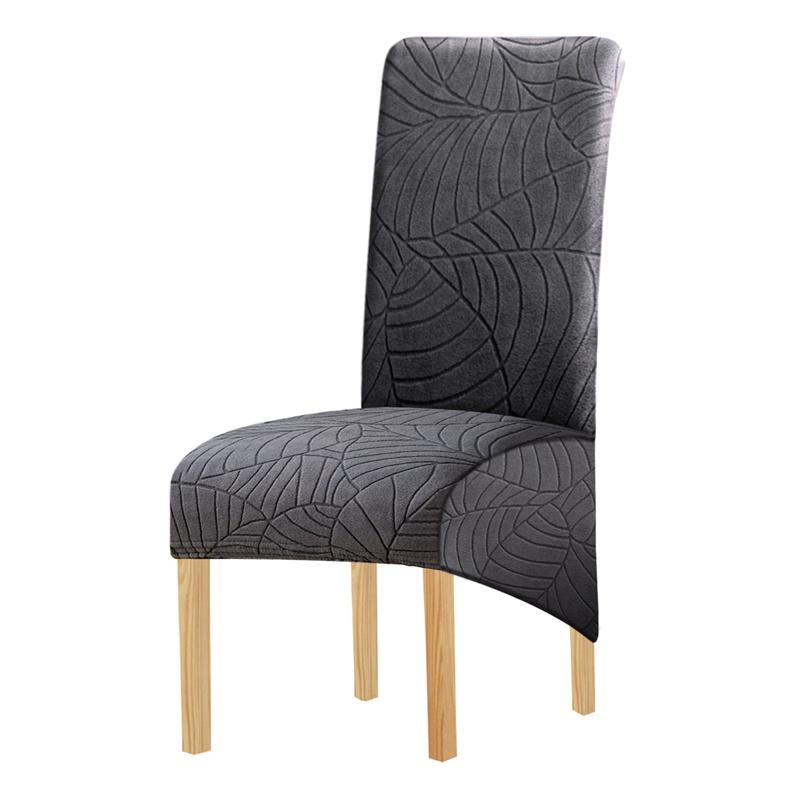 1PC Thicken Elastic Chair Cover Solid Colour Anti-dirty Simple Style Dining Chair Protective Cover for Hotel Banquet Home