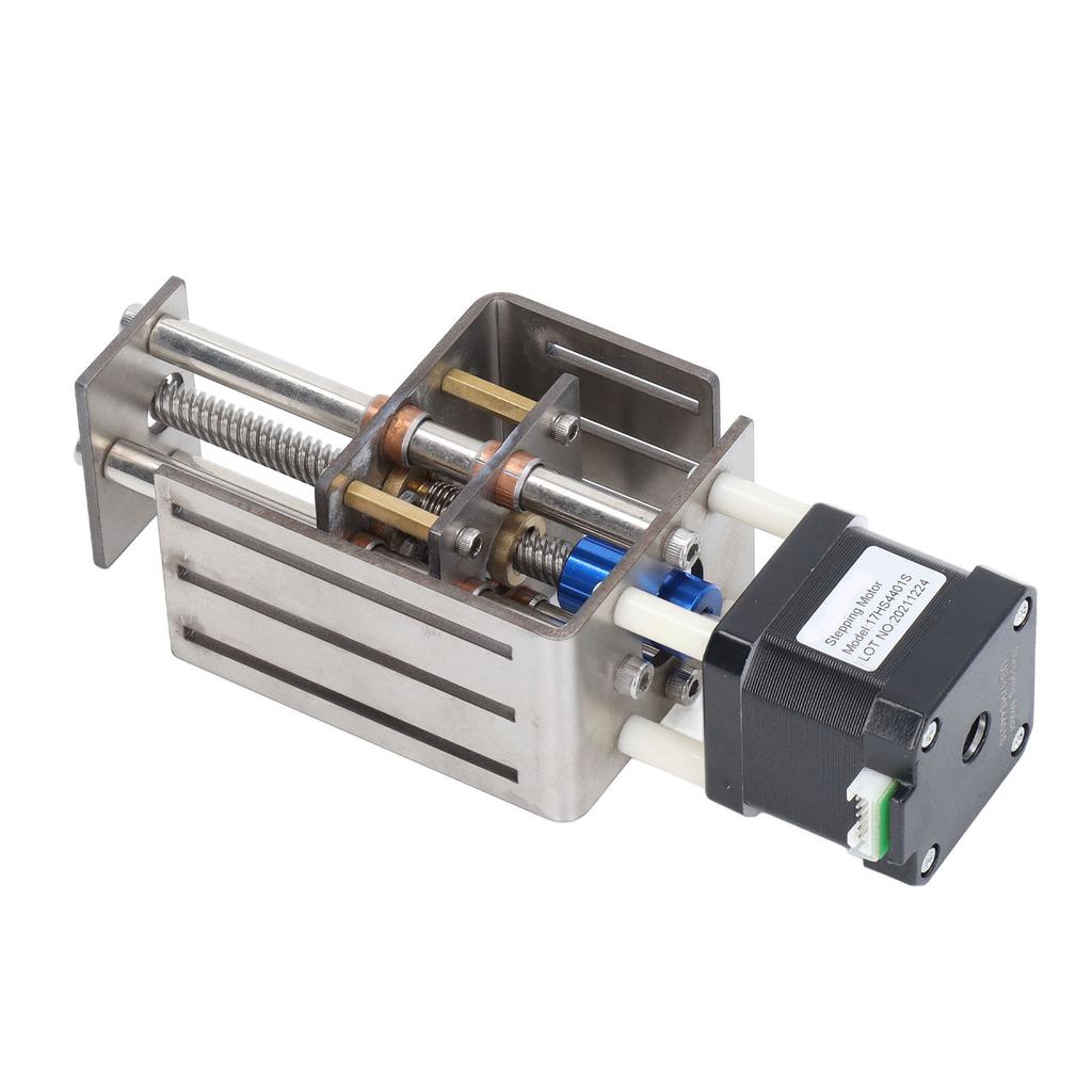 Zestaw stołu ślizgowego osi Z CNC Skok 100mm DIY Srebrny Stabilny Mały Moduł Transmisyjny Scena Liniowa