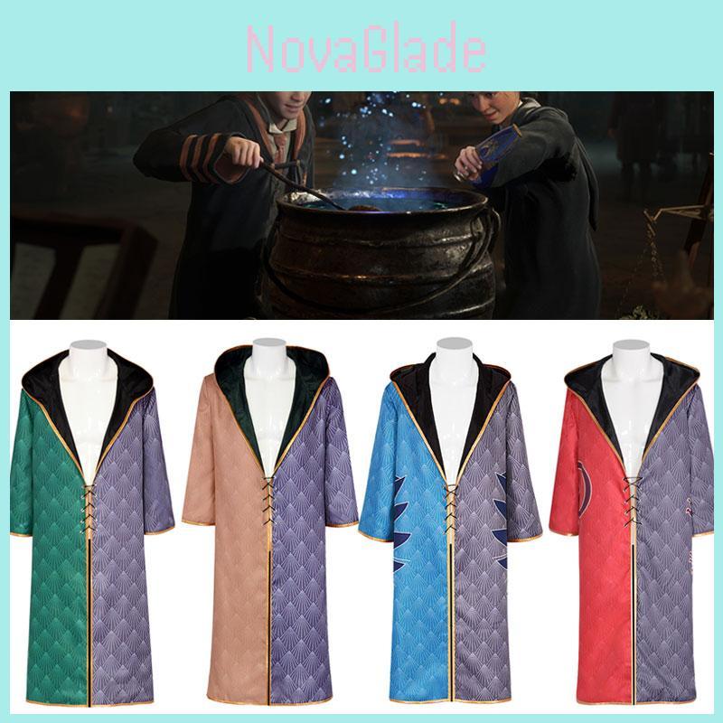 Hogwarts Legacy Cloak Cosplay Costume For Gryffindor Hufflepuff Slytherin And Ravenclaw Fans