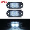 2/4Pcs Led Side Marker Lights 12v 24v Trailer Trucks Car Warning Lamp Clearance Signal Strobe Light Waterproof Oval Amber Lamp