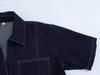 Spring 2025 Women's High-Waist Slim Denim Set with Pocket Embellished Shirt