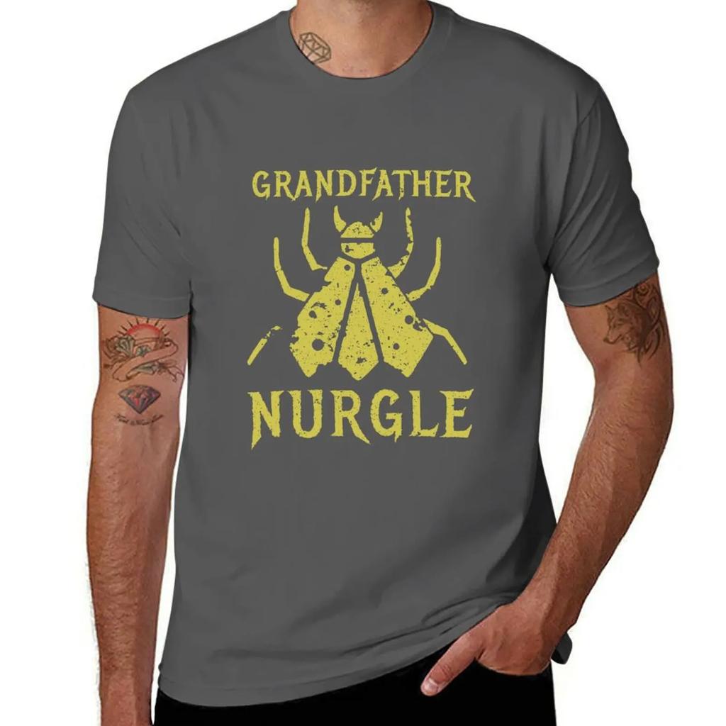 Papa Nurgle Fliege T-Shirt übergroßes Grafik-T-Shirt schlichte Anime-Sachen Vintage-Kleidung T-Shirts für Männer