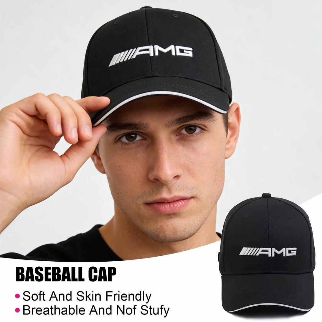 Modna haftowana czapka z daszkiem samochodowa Outdoorowa casualowa akcesoria do czapki Naklejka samochodowa Do Mercedes Benz AMG W214 W205 W204 W206 W213 W21 UC0