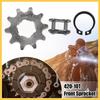 1 Set 420 10T 20mm Motorcycle Front Engine Sprocket for 50cc 70cc 90cc 110cc 125cc Dirt Pit Bike Mini Bike ATV Auto Replacement Parts